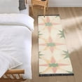 thumbnail image 3 of Yayeee Runner Rug for Bedroom 2'x6' Machine Washable Hallway Non Slip Mat, Pastel Beige Geometric, 3 of 8