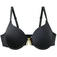 thumbnail image 3 of AUNVITO Women's Plus Size Bra C Cup Underwire Push Up Seamless Lightweight Stylish and Comfortable, 3 of 4