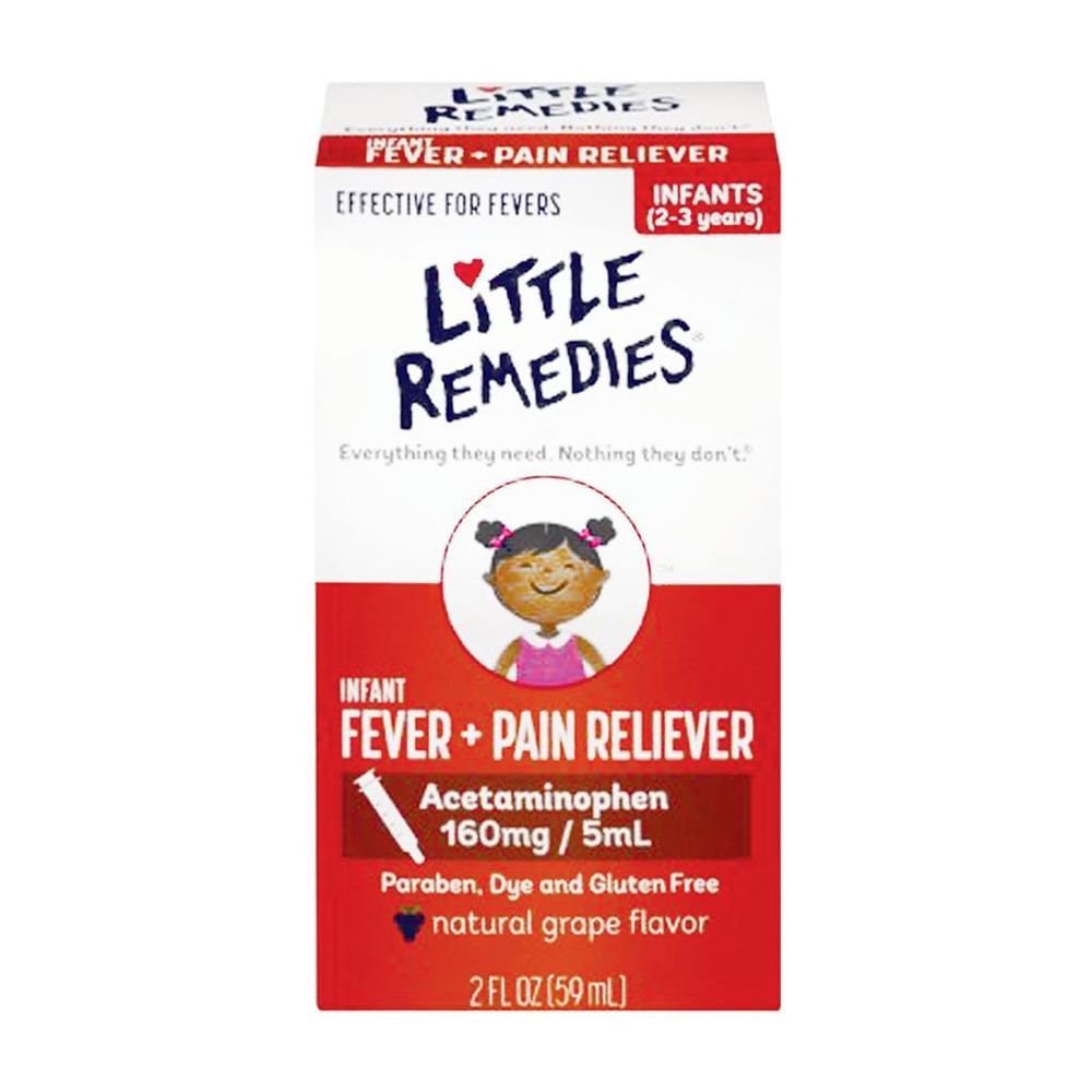 Little Fevers Infant Fever/Pain Reliever Acetaminophen Grape 2 oz