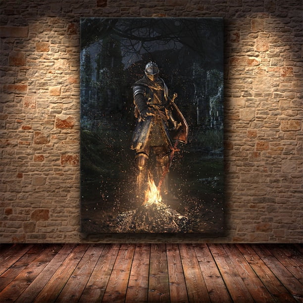 Póster mural con diseño de anime de Dark Souls, 40 x 50 cm