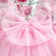 thumbnail image 4 of Ensembles pour Filles Robe à Manches Longues en Tulle Floral Patchwork Bandeau, 4 of 6