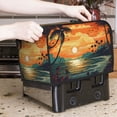thumbnail image 6 of KLL Tropical Sunset Paradise Print 2 Slice Toaster Dust Covers Kitchen Small Appliance Cover with 2 Pockets,Can hold Jam Spreader Knife & Toaster Tongs (11.4 x 7.9 x 7.5), 6 of 6
