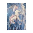 thumbnail image 2 of BZSMCE Square Tablecloth Cute Christmas Unicorns Pattern Tableclothes, 2 of 9