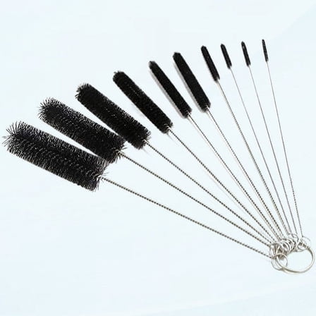 Nylon Tube Brush Set Pipe Bottle Cleaner Brush for Drinking Straws Glasses Keyboard Jewelry Cleaning Beaker Cleaning Brush Hummingbird Feeder Cleaning Brush （10PCS 8 Inch）