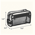 thumbnail image 6 of Conair Basics Clear Travel Organizer Bag with Side Pocket and Handle, Black, 6 of 6