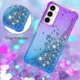 thumbnail image 5 of For Samsung Galaxy A56 5G TPU Case Gradient Quicksand Phone Back Cover - Pink+Sky Blue, 5 of 5