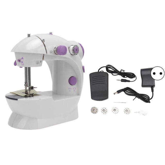 Mini Sewing Machine, Practical Durable Save Space Portable Electric Sewing Machine Compact Structure For DIY Crafts US Plug 110V,EU Plug 220V