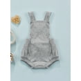 thumbnail image 2 of goowrom Bébé Garçons Filles Sans Manches Romper, Mignon Body Sans Bretelles de Couleur Unie, 2 of 9