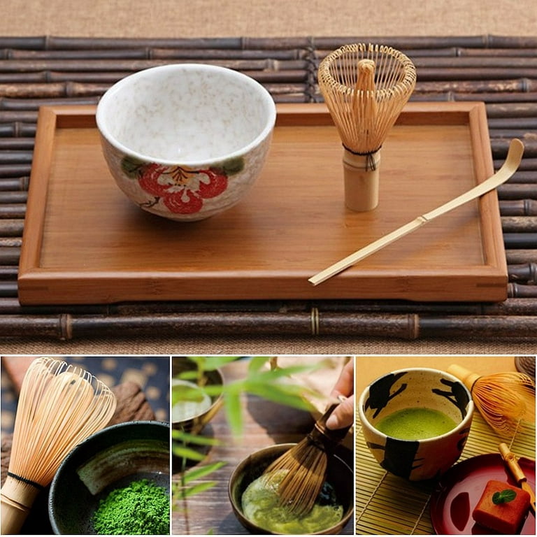 Japanese Matcha Tea Set, Matcha Bowl, Matcha Bamboo Whisky, Spoon