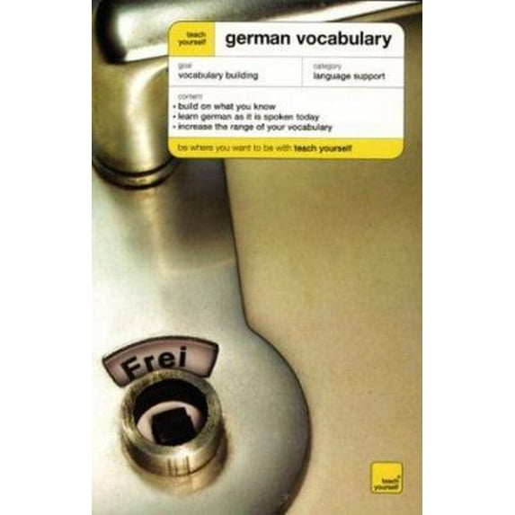 Pre-Owned Teach Yourself German Vocabulary (Paperback) 0071421564 9780071421560