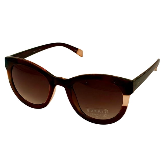 Esprit Womens Sunglass Plastic Soft Cat Brown on Brown Gradient Lens ET39108 535