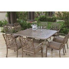 Darlee Santa Barbara 9 Piece Patio Dining Set With Seat Cushion