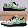 thumbnail image 3 of Irish Blessing St Patrick's Day Shamrock Shoes Sneakers Black Size 4, 3 of 7