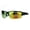 orange mirror red, variant on Mens Xloop Rectangular Half Rim Baseball Sport Plastic Sunglasses All Black