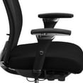 thumbnail image 3 of HERCULES Series 24/7 Intensive Use 300 lb. Rated Black Leather Multifunction Executive Swivel Chair with Seat Slider, 3 of 9