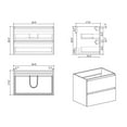thumbnail image 3 of 30" Modern Bathroom Vanity with One-Piece Sink / Timeless White Style, 3 of 4