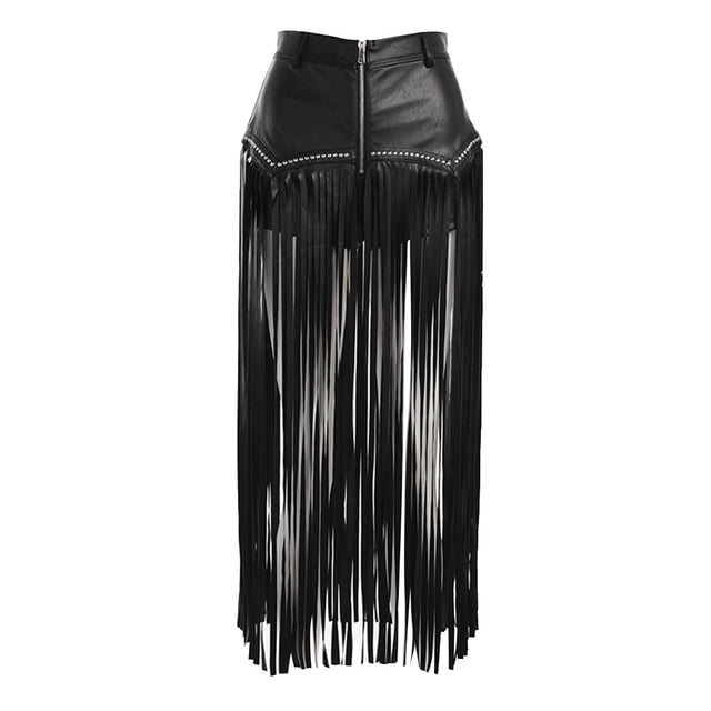 Guardurnaity de verano para mujer, disfraz de Cosplay, faldas con flecos de cintura alta Punk Sexy de poliéster, ropa de calle, regalo de cumpleaños y Prendas para la parte inferior del cuerpo S Guardurnaity AP011247-01