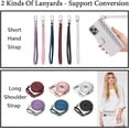 thumbnail image 7 of LANFENG Crossbody Wallet Case for Apple iPhone 12 Pro Max Leather Phone Case with Card Holder Kickstand & Wrist Strap Cover Magnetic Closure Flip Handbag Zipper Purse Shell for Women(White), 7 of 7