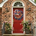 thumbnail image 3 of 4th of July Independence Day Wreaths, Summer Patriotic Front Door Wreath with Bow Memorial Day Ribbon Wreath for Front Door Wall Home Decor, 3 of 6