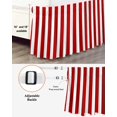 thumbnail image 3 of Red Striped Bed Skirt King Size, Christmas Farmhouse Red White Stripes Wrap Around Bed Skirting with Adjustable Elastic Strap, Dust Ruffled Pleated Bedskirts 18 Inch Drop for Bedroom King Beds, 3 of 9
