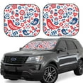 thumbnail image 2 of Picia Birds Flowers 2 Piece Car Windshield Sun Shade Foldable | Foldable Sun Shield for Front Window Blocks UV Rays and Keeps Your Vehicle Cool-Large, 2 of 7