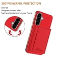 thumbnail image 3 of ELEHOLD Case for Samsung Galaxy A26 5G, 2-in-1 Detachable Magnetic Wallet Case with Card Holder, RFID Blocking Shockproof PU Leather Cover with Kickstand,Red, 3 of 5