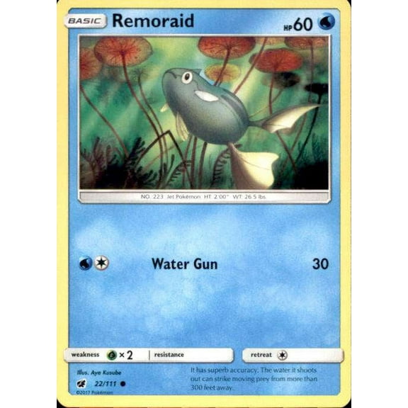 Pokemon Crimson Invasion Common Remoraid #22