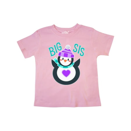 

Inktastic Big Sis- cute penguin Gift Toddler Toddler Girl T-Shirt