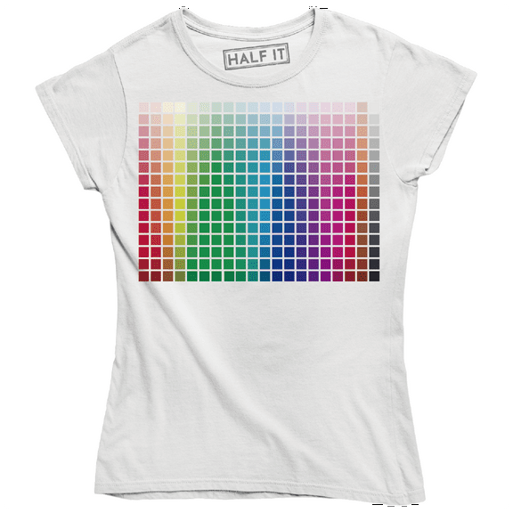 Multiple Many Squares With Colorful Rainbow Printed Design Women's T-Shirt
