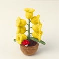 thumbnail image 1 of Night Light Lamp Handmade Crochet Flower Design 10 cm x 14.5 cm Battery Powered Table Lamp For Bedroom, 1 of 3
