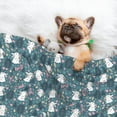 thumbnail image 3 of Pofeuu Forest Rabbit Print Puppy Blanket,Dog Blankets,Pet Blanket Cozy Cat Blankets for Indoor Cats, Fuzzy Pet Blanket for Kitten Doggy Dog Blankets-Large, 3 of 8