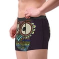 thumbnail image 4 of Fotbe Boho Owl Men’s Total Support Pouch Boxer Briefs, X-Temp Cooling, Moisture-Wicking Underwear, Regular, Long-leg and Trunk-Small, 4 of 9