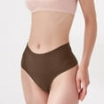 thumbnail image 4 of ZQUUVOU Women's Seamless Body Shaper Breathable Trimming Shorts Mid Rise Slim Panty Invisible Smoothing Underwear Brown, 4 of 6