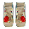 thumbnail image 1 of 3D Pattern Manicure Print Socks Funny Hidden Running Socks Women Personalized, 1 of 2
