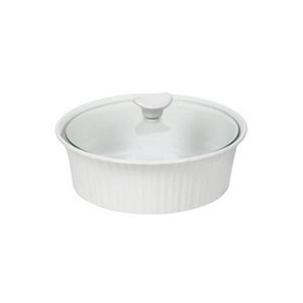 Kitchen 1105930 Baking Dish French White 2.5 Quart Round