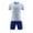 White, variant on HOMADLES 2PC Boys Sweatsuits Short T-shirt and ElastIic Short Outfits Black 14 T