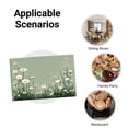 thumbnail image 5 of Amarainy Daisy Garden Green Linen Table Mats Set of 4 for Home Kitchen Table Decor 12x18 inch, 5 of 5