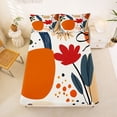 thumbnail image 5 of Erosebridal Modern Abstract Aesthetic Queen Sheet Sets,Colorful Flowers Bed Set For Men Women 4pcs, 5 of 6