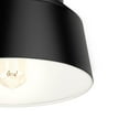 thumbnail image 4 of Hunter - Cranbrook 1-light Matte Black, Medium Size Flush Mount Light, Dimmable, Modern Style, Bell Shaped, for Bedrooms, Dining, Living Rooms - 19023, 4 of 7