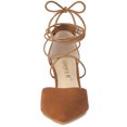 thumbnail image 3 of Zapatos de mujer Allegra K Tacones de aguja Punta puntiaguda Marrón 39, 3 of 7