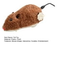 thumbnail image 7 of Cat Toy Realistic Mouse Shape Entertaining Toy Boredom Relief Interactive Clockwork Cat Plush Toy Pet Supplies, 7 of 7
