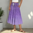 thumbnail image 4 of Horkkom A Line Skirt High Waist Floral Print Maxi Skirts for Women, Summer Causal Loose Pleated Skirts S, 4 of 6