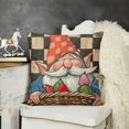 thumbnail image 2 of Happy Decorative Throw Pillow Covers, Religious Cross Outdoor Home Decor, Carrot Basket Check Farmhouse Couch Cushion Case, 2 of 5