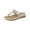 Gold, variant on Good Choice Womens Sam Slip On Faux Leather Thong Sandals