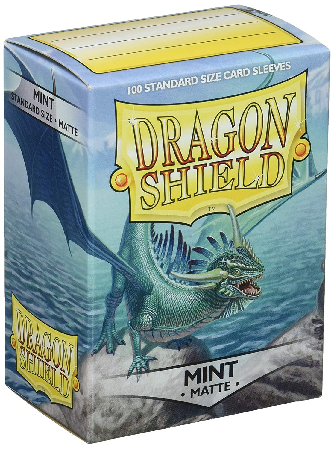 Dragon Shield Deck Protective Sleeves for Gaming Cards, Standard Size (100  sleeves), Matte Mint - AT-11025, Clear front and matte mint color.., By  Arcane Tinman - Walmart.com