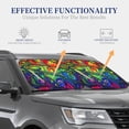 thumbnail image 4 of Disketp 2 Piece Pride Rainbow Pattern Windshield Sunshades,Folding Windshield Sun Shade For Car Suv Trucks Sedan,Blocks Uv Rays Sun Visor Protector-Large, 4 of 7