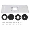 thumbnail image 4 of Peahefy Trimming Flip Board Aluminum Alloy Woodworking Router Table Insert Plate Board, 4 of 8