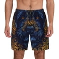thumbnail image 3 of Uemuo Elegant Dog Mandala Art Pattern Mens Swim Trunks Quick Dry Board Shorts with Mesh Lining, Stretch Beach Shorts Quick Dry No-Chafing Board Shorts-X-Large, 3 of 9