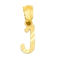 thumbnail image 1 of Dainty 14k Solid Gold J Initial Pendant Necklace with 18" Rolo Chain, Gold Personalized Letter Jewelry, Anniversary Gift for Her, 1 of 5