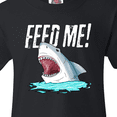 thumbnail image 4 of Inktastic Feed Me with Shark Head Youth T-Shirt, 4 of 5